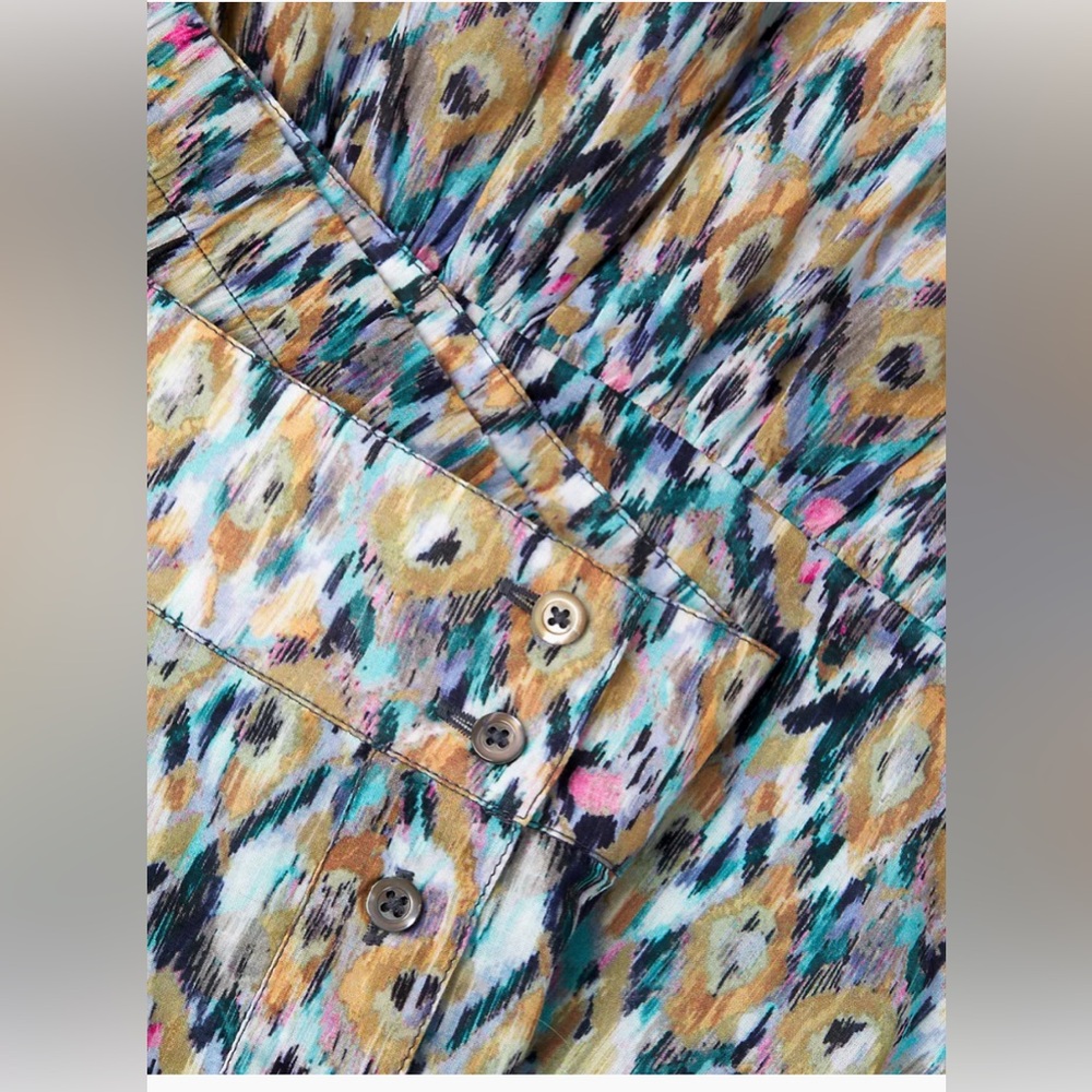 NWT NIC+ZOE Up Beat Ikat Tiered Maxi Skirt size PL Still available at Saks Fifth - Picture 5 of 13